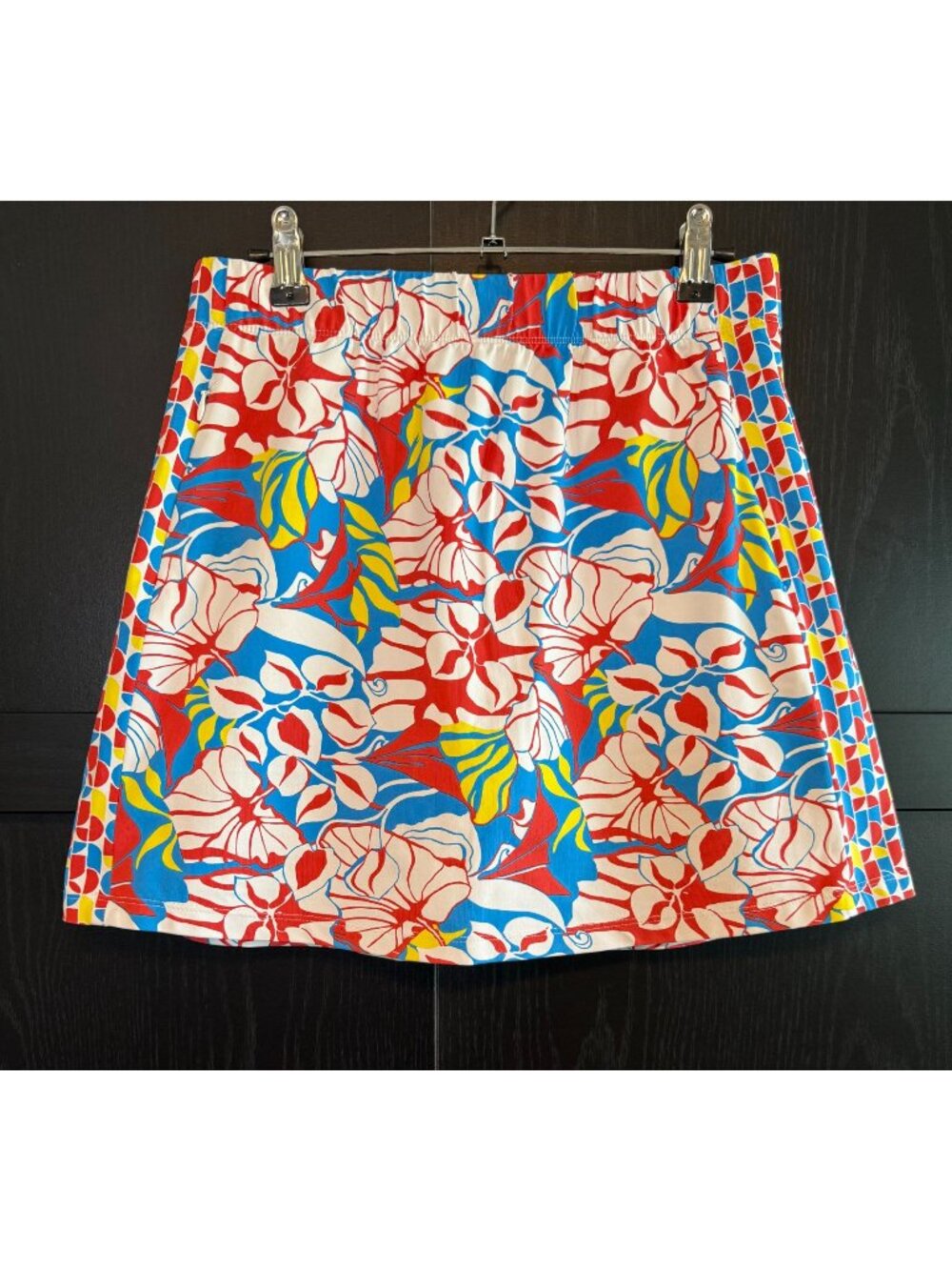 J. McLaughlin Catalina Cloth Performance Floral Skort Small Zip Pockets Golf